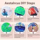 Aestalrcus Butterfly Diamond Art Kits for Adults, Butterfly Special Shape Diamond Painting Kits for Adults, DIY Gem Art Crystal Rhinestones for Gift Home Wall Decor 12x12 Inch Aestalrcus