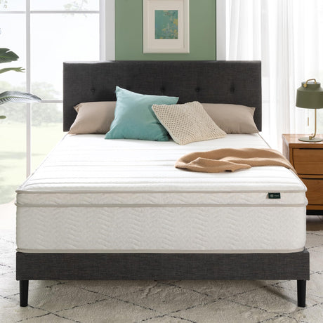 ZINUS 12 Inch Foam and Spring Hybrid Mattress [New Version], Full, Fiberglass Free, Medium Firmness, Durable Support, Certified Safe Foams & Fabric, Mattress in A Box ZINUS