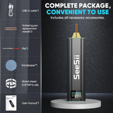 Seesii Battery Spot Welder with 5.0Ah Battery: Upgraded Handheld Mini Portable Spot Welder for 18650 Battery, Welding Nickel Sheets 0.1-0.2mm, Iron,Stainless Steel Sheets, 80 Gear,Auto and Manual Mode Seesii