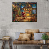 Tucocoo Happy Christmas Paint by Number for Adults Canvas Christmas Celebration Party Painting Kit Include Acrylic Paints&Paintbrush,Christmas Gnome Art Home Wall Decor16x20inch No Frame Tucocoo