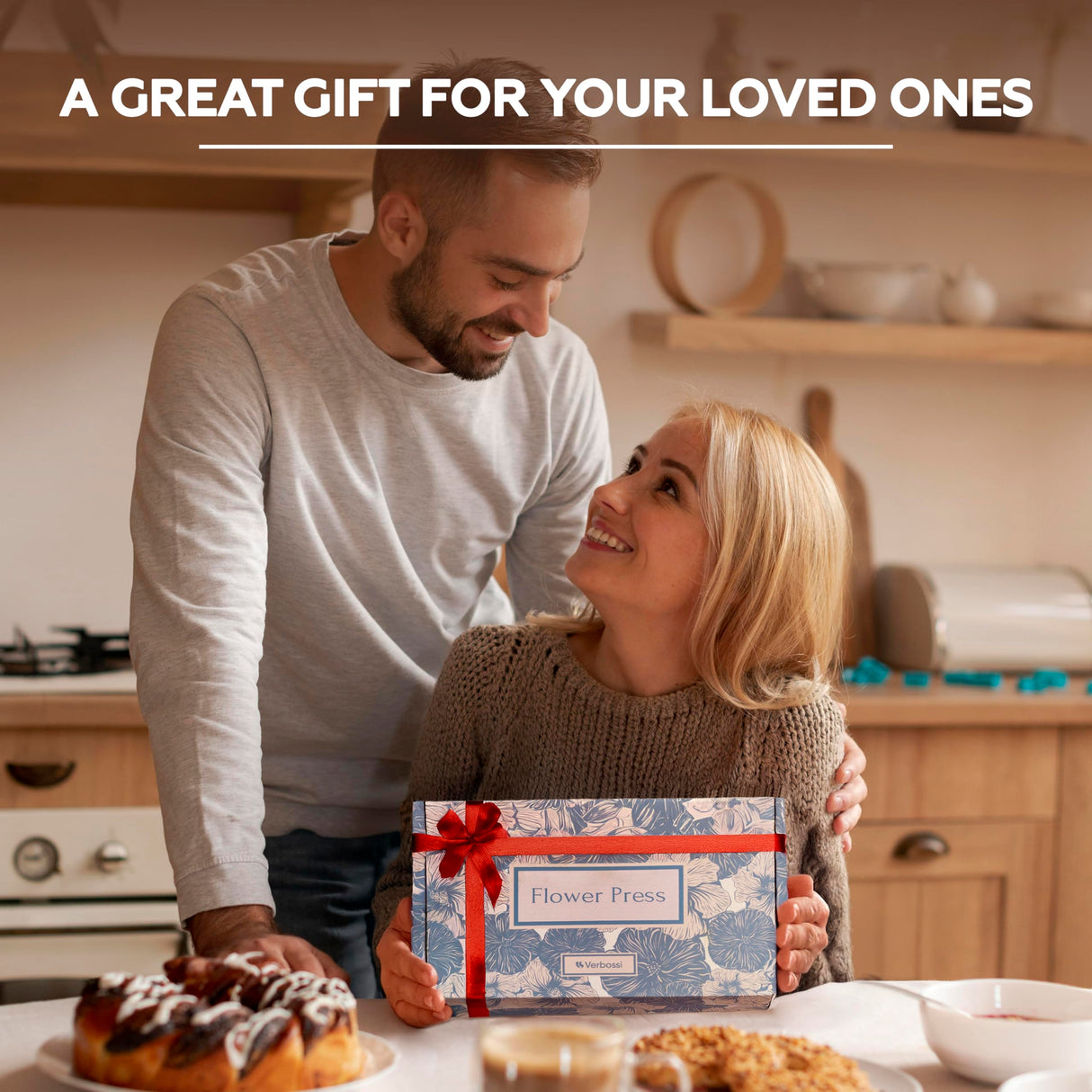 Verbossi Flower Press - Large Flower Press Kit 10.8" x 6.9" - Flower Pressing Kit for Adults & Kids - Pressed Flowers - Plant Press - DIY Flower Pressing - Gifts for Craft Lovers (Wooden) Verbossi