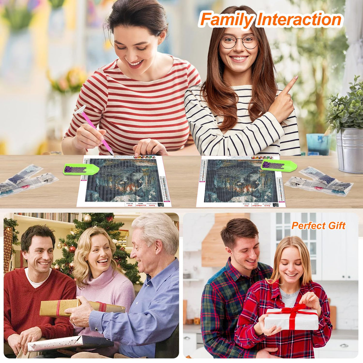 Anuver Landscape Diamond Painting Kits for Adults, 5D DIY Diamond Art Kits for Beginners, Full Drill Diamond Painting Kits for Home Wall Decor, Black Panther 12x12 Inch Anuver