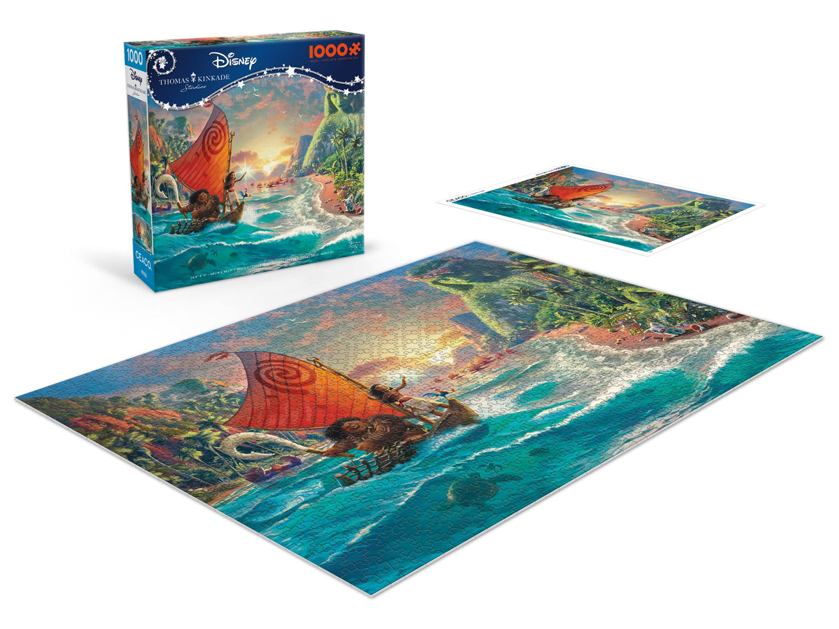 Ceaco - Thomas Kinkade Disney Dreams - Moana - 1000 Piece Jigsaw Puzzle Ceaco