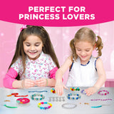 Doctor Jupiter Princess Toys Jewelry Making Kit for Kids Ages 6+ | Arts & Crafts for 6-12 Year Olds | Charm Bracelets, Necklace Making Kit for Girls | Birthday Gifts Doctor Jupiter