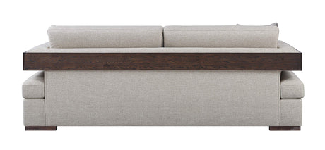 Acme Furniture Niamey Sofa, Fabric and Cherry Acme
