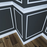 40-4WHW Unfinished White Hardwood Colonial Trim Moulding ORNAMENTAL