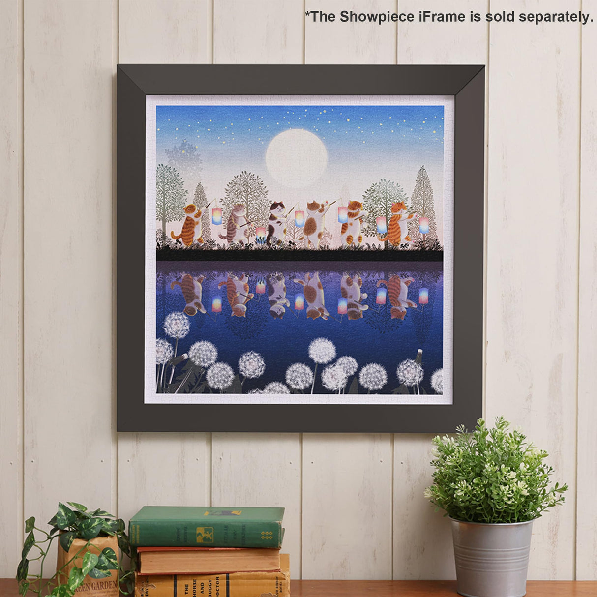 Pintoo Jigsaw Puzzles 900 Piece for Adults - Nyangsongi - Cats Night Tour Beautiful Plastic Puzzle for Home Decor Zero Dust Easy Storage [H3371] Pintoo