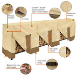 Classic Accessories Veranda Water-Resistant 12 Foot Log Rack Cover, Outdoor Patio Cover Classic Accessories