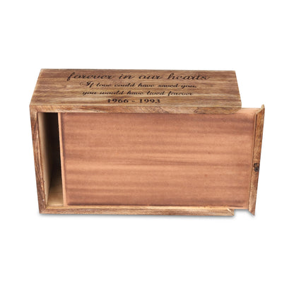 Personalized Handmade Wooden Box Funeral Cremation Urns for Human Ashes Adult Large - Burial Urns for Columbarium - Tree of Life Flying Bird (Large - - WoodArtSupply