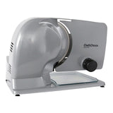 Chef's Choice 665 Professional Electric Food and Meat Slicer with Stainless Steel Serrated Blade Features Slice Thickness Control NSF Certified, 8.5-Inch, Gray Chef'sChoice