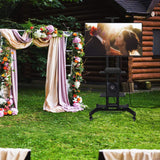 Yaheetech Mobile TV Stand with Wheels, Adjustable Rolling TV Cart for 32 to 75 inch LCD LED Screen TV w/Storage Shelves and Heavy Duty Base, Holds up to 110 Lbs, Max VESA 600x400mm Yaheetech