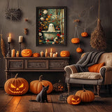 cviokrdu Halloween Paint by Numbers Kit for Adults - Ghost Adult Paint by Number Kits Without Frame, DIY Ghost Oil Painting for Gift Home Wall Decor (16x20inch) cviokrdu