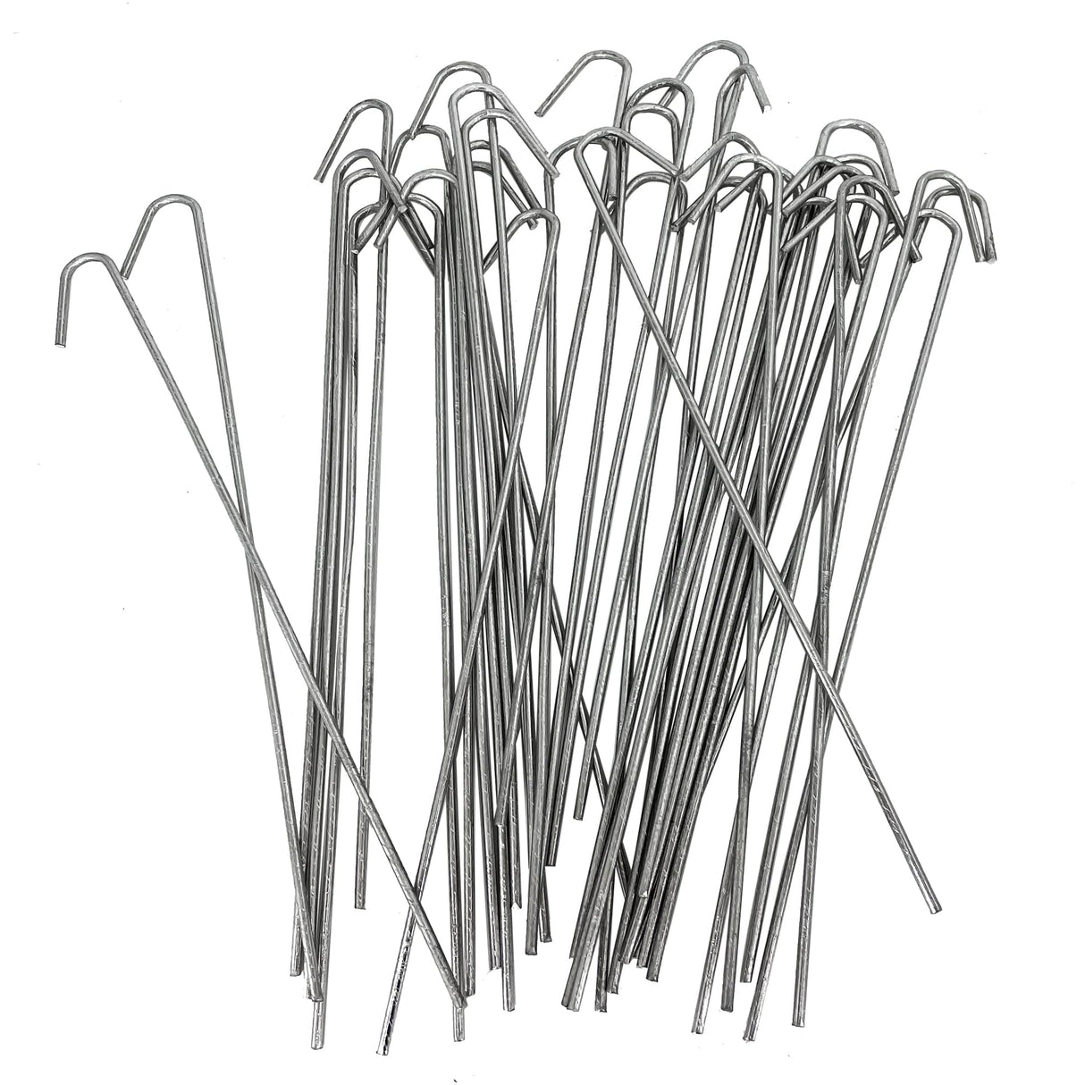 HITTITE 100-Pack Chain Link Fence Dog Fence Slats Hook,Repair Aluminum Wire Ties for Chain Link Fence and Dog Fence, Metal Wire Ties for Dog Fence, Chain Link Hook 7-9/10" Long, Diameter 13.5gauge. HITTITE