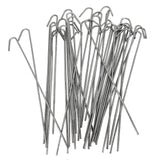 HITTITE 100-Pack Chain Link Fence Dog Fence Slats Hook,Repair Aluminum Wire Ties for Chain Link Fence and Dog Fence, Metal Wire Ties for Dog Fence, Chain Link Hook 7-9/10" Long, Diameter 13.5gauge. HITTITE