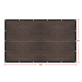 Shatex 90% Sun Shades for Patios 6X 10ft Shade Fabric Sun Shade Cloth Taped Edge with Grommets Sun-Block Mesh Shade for Pergola Cover Canopy Mocha, 12 Bungee Balls Shatex