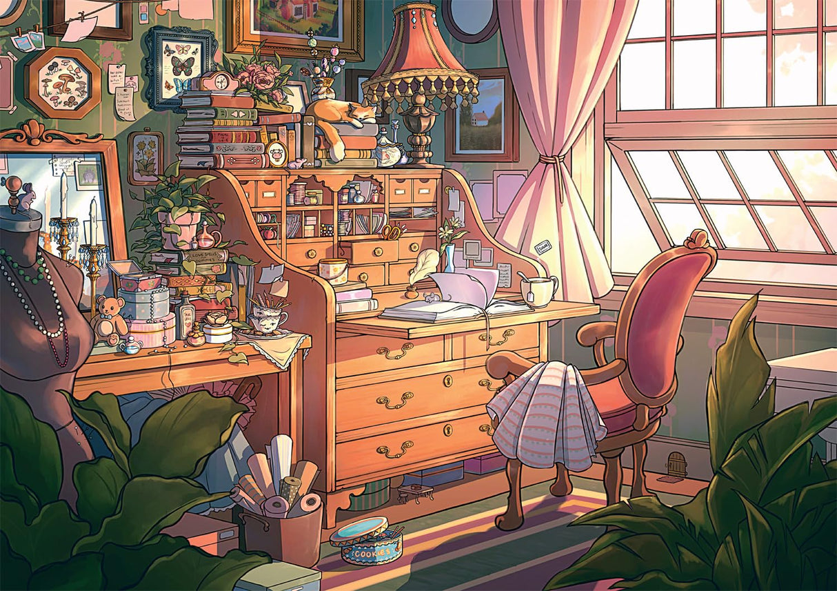 Buffalo Games - Brittnie Ortega - Hideaway Hollow - 500 Piece Jigsaw Puzzle for Adults -Challenging Puzzle Perfect for Game Nights - Finished Size is 21.25 x 15.00 Buffalo Games
