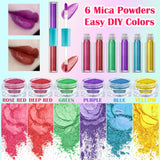 BRIPATI DIY Lip Gloss Making Kit - Make Your Own Lip Glosses Moisturizing DIY Lip Glaze Handmade Glittery Set for Teens Girls Women Makeup Lover Beginner Christmas Birthday Gift BRIPATI