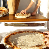 Natural Wooden Rolling Pin for Baking 14 Inches | Wood Tapered Design Non-Stick Rolling Pin | Essential Kitchen Dough Roller for Fondant, Pizza, Pie, Cookie and Pastry,Dumpling | Belan for Roti OKU 1