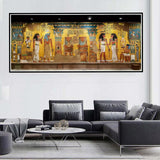 Egypt 5D Diamond Painting Kits for Adults 20x48in, Egyptian Murals Diamond Art Kits for Adults, DIY Full Drill Round Diamond Art Paintings Mosaic Kits for Adult Crafts for Wall Room Decor Gifts Z-293 Wohoaqig