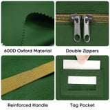 BALEINE Premium Wreath Storage Container, Oxford Christmas Wreath Storage Bags with Durable Tarp Material and Reinforced Handle for Holiday Xmas (Green, 30") BALEINE