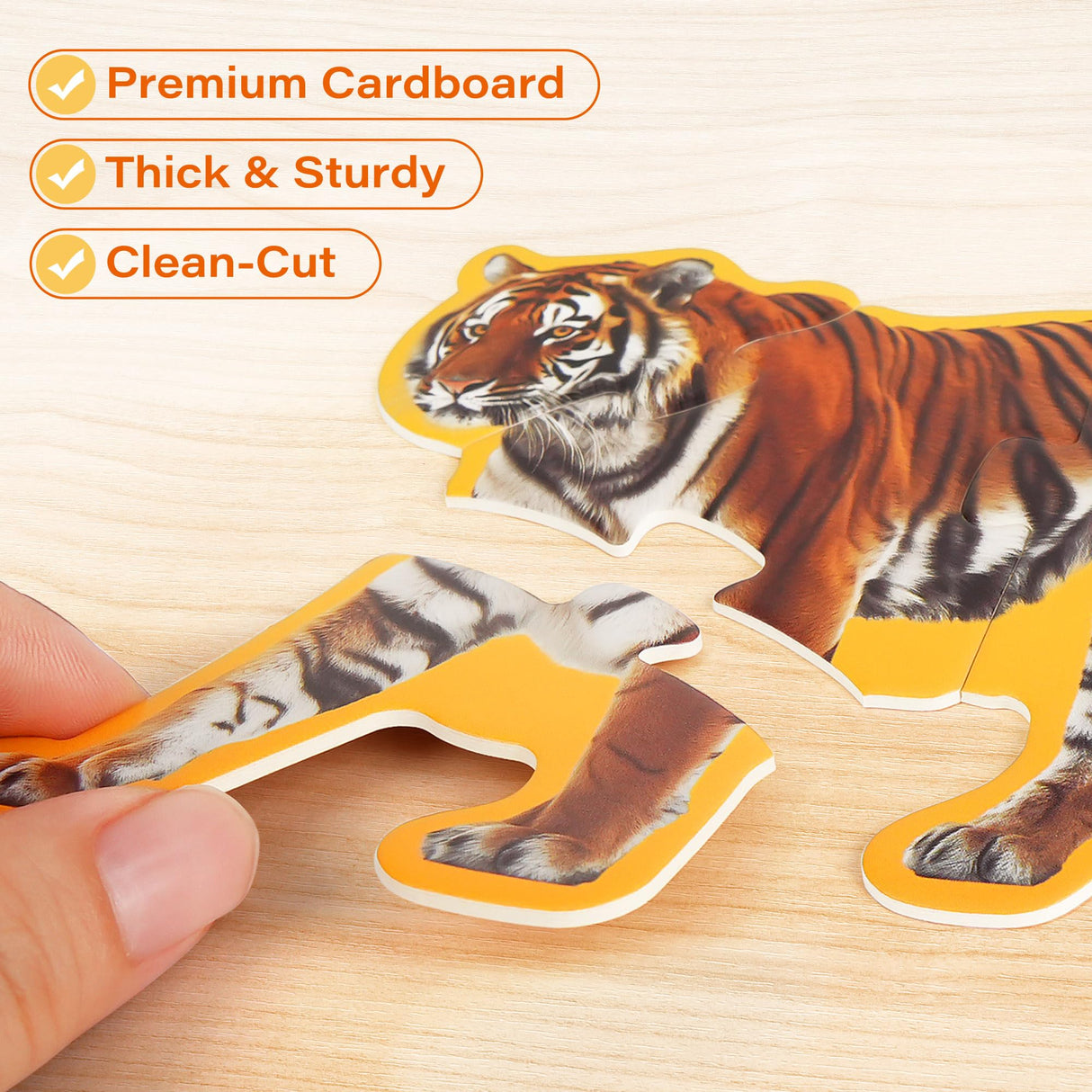 BenBen Puzzles for Toddlers 2-4,12 Animal Puzzles, 3 Levels Step-by-Step Color-Coded Jigsaw Puzzles, 48 Pieces Total, Educational Montessori Toys for Preschool Girls Boys BenBen