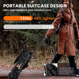 Uyittour Collapsible Wagon Cart Foldable with 220lbs Weight Capacity, Lightweight Portable Folding Utility Grocery Shopping Cart with Wheels for Camping Sports Beach and Shopping Uyittour