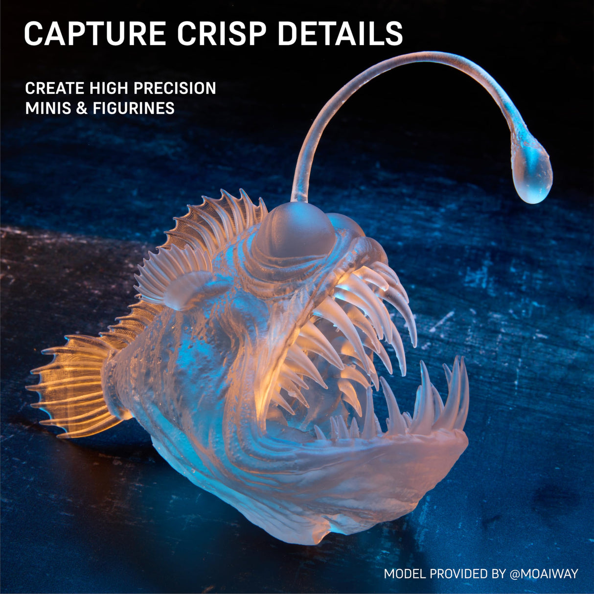 Formlabs 3D Printer Resin [Creator Super Clear], 405nm LCD UV-Curing Standard Photopolymer Resin for Highly Detailed Models, Ultra Low Odor, Made in USA, ACMO-Free, for LCD/DLP 3D Printing (1000g) Formlabs