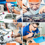 Soldering Iron Kit, 120W LED Digital Advanced Solder Iron Soldering Gun kit, 110V Welding Tools, Smart Temperature Control [356℉-932℉], Extra 5pcs Tips, Auto Sleep, Temp Calibration, Orange Q-MING