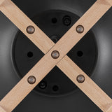 Yaheetech Modern Mid Century Eiffel Inspired Dining Chairs Set of 4, Black, Ergonomic Design with Cushion, Beech Wood Legs Yaheetech