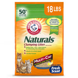 ARM HAMMER Naturals Cat Litter, Multi Cat, 18lb Bag Arm & Hammer