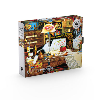 Buffalo Games - Charles Wysocki - Maggie The Messmaker - 1000 Piece Jigsaw Puzzle for Adults -Challenging Puzzle Perfect for Game Nights - Finished Size is 26.75 x 19.75