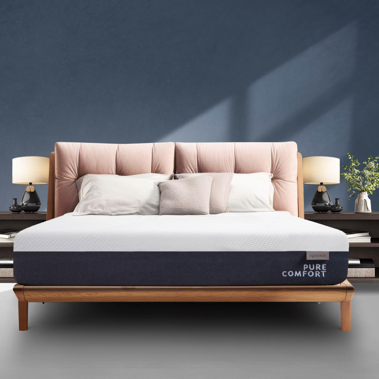 EPITEX Pure Comfort 10 Inch Queen Size Memory Foam Mattress – Air-Flow Memory Foam, Medium Plush for Pressure Relief and Motion Isolation, Breathable Pure Cotton Cover, CertiPUR-US Certified EPITEX