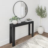 Plank+Beam Modern Solid Wood Console Table, 46.25 Inch, Sofa Table, Narrow Entryway Table for Hallway, Behind The Couch, Living Room, Foyer, Easy Assembly, Black Plank+Beam