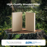 Amada Modern 6 Drawer Dresser, Fluted Wood Chest of Drawers with Rounded Corners, Pre-Installed Drawer Slides, Dresser TV Stand and Storage Organizer for Bedroom, Hallway, Natural Oak AMADA HOMEFURNISHING