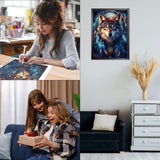 CEOVR Wolf Diamond Painting Kits for Adults, Dream Catcher Diamond Art Dots 5D Full Drill DIY Gem Art for Beginner, Adult Crafts Kits Arts and Crafts, Wall Decor for Home Office 12x16in CEOVR