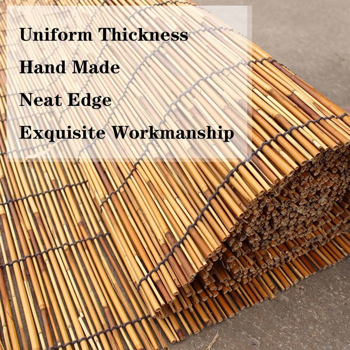 Bamboo Roll-Up Shades - Hand Woven Outdoor Blinds for Privacy and Sun Control YYmmDQ