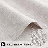 homing Cotton Linen Placemats Set of 6, Cloth Washable Farmhouse Dining Table Mats for Indoors & Outdoors, Easy to Clean, Neutral Beige, 13 x 19 Inch homing