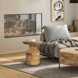 SIMPLIHOME Haynes SOLID MANGO WOOD 16 Inch Wide Round Boho Wooden Accent Table in Natural, Fully Assembled, For the Living Room and Bedroom SIMPLIHOME