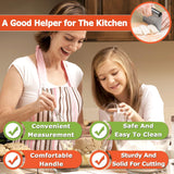 Pro Dough Pastry Scraper/Cutter/Chopper Stainless Steel Mirror Polished with Measuring Scale Multipurpose- Cake, Pizza Cutter - Pastry Bread Separator Scale Knife (1) MS WGO