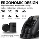 Massage Chair Full Body, Zero Gravity Massage Chair with 8 Fix Rollers, Foot Massage, Heating, Auto Modes, Full Body Airbag, Touch Screen Controller, Phone Controller, Home Massage for Back Fatigue Msutree