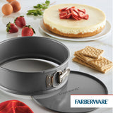 Farberware Bakeware Springform Baking Pan, Round Nonstick Cheesecake Pan - 9 Inch, Gray Farberware