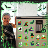 Motipuns 30 Pcs Luminous Halloween Diamond Painting Magnets Kits Glow in The Dark Diamond Art Fridge Magnet Refrigerator Sticker for Beginners Kid Adults Home Decors DIY Art Craft Gifts Motipuns
