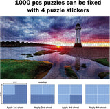 Preserve 6 X 1000 Jigsaw Puzzle Glue Sheets - 24 Peel and Stick Saver Sheets, No Stress & No Mess Backing Adhesive to Preserve Your Puzzle RECHIATO
