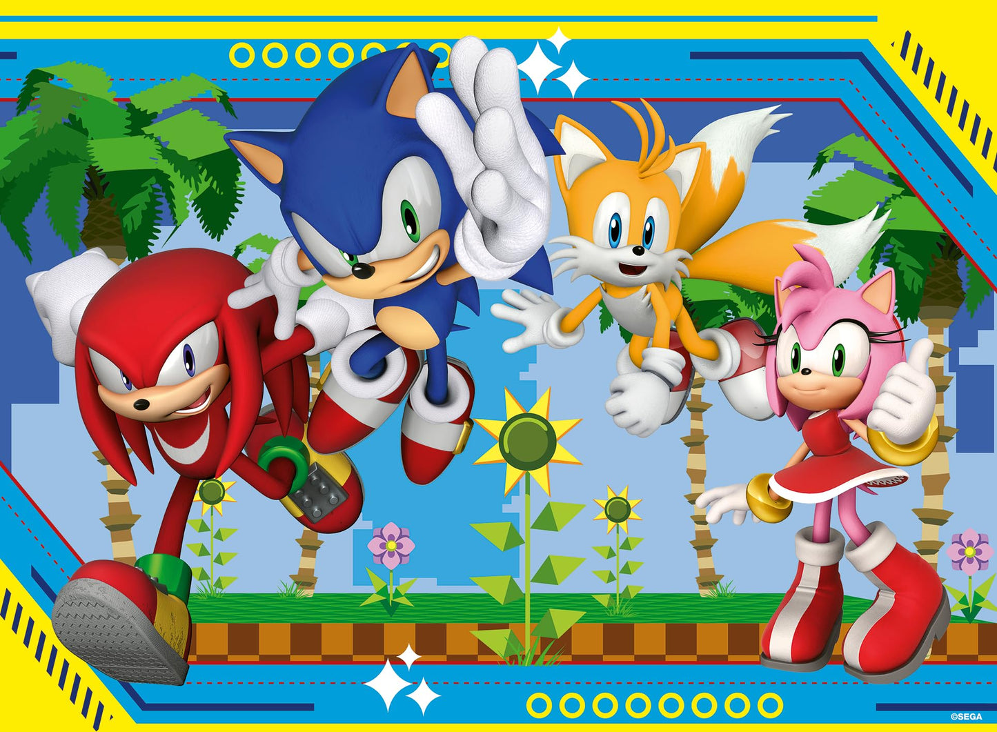 Ravensburger Sonic The Hedgehog 100 Piece XXL Jigsaw Puzzle for Kids - Screen-Free Activity Boosts Concentration and Focus