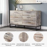 Signature Design by Ashley Neilsville 6 Drawer Dresser, Light Brown Signature Design by Ashley