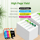 GREENSKY Compatible 902XL Ink Cartridge for HP Printer Replacement for HP 902 902XL Ink Cartridge Combo Pack Compatible with HP Officejet Pro 6968 6978 6970 6958 6960 6975 6954 6962 Printer 4 Pack GREENSKY