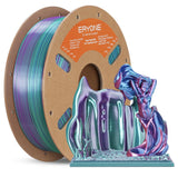 ERYONE HS Silk Quadruple Color PLA Filament 3D Printer 1.75mm +/- 0.03mm, Hyper Speed Coextrusion Filament PLA Shiny 1kg, Aurora Dream (Teal Green & Violet & Electric Pink & Indigo) ERYONE