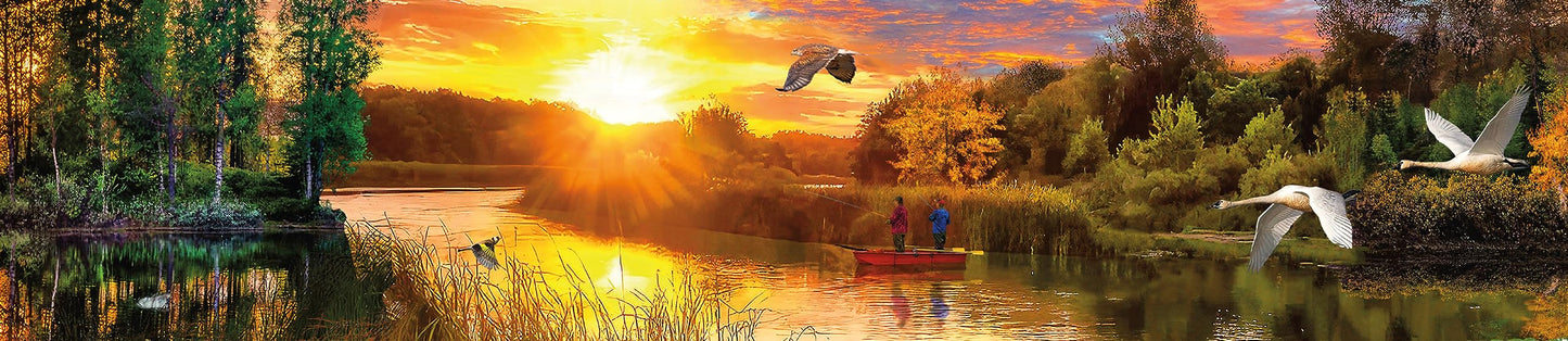 Ceaco - David Maclean - River Sunset - 1000 Oversized Piece Jigsaw Puzzle