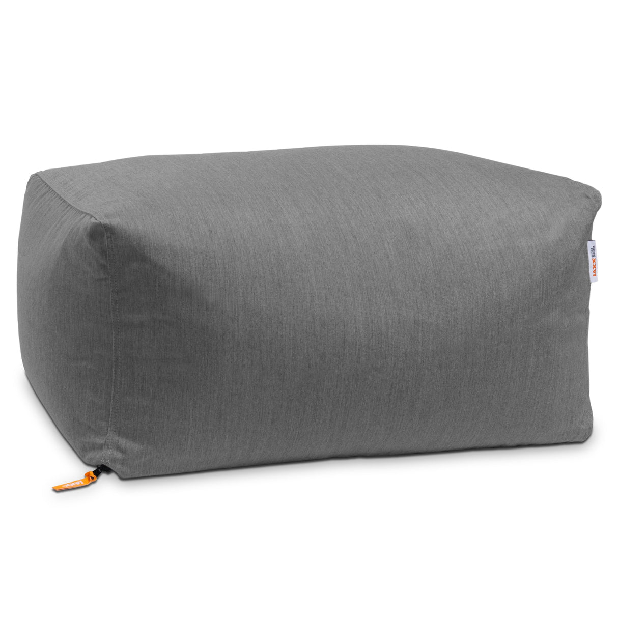 Jaxx Leon Outdoor Bean Bag Ottoman, Charcoal Sunbrella Jaxx