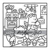Comfy & Cozy: Coloring Book for Adults and Teens with Cozy Scenes and Cute Animal Characters for Relaxation (Comfy and Cozy Coloring Books) WoodArtSupply